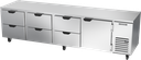 Beverage Air UCRD119AHC-6 Undercounter Refrigerator Four Section 119W 52.5 cu ft Six Drawers One Door Stainless Steel