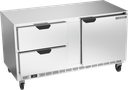 Beverage Air UCRD60AHC-2 Undercounter Refrigerator 60 inch Two Section 17.1 cu ft Stainless Steel Made in USA