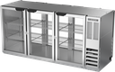 Beverage Air BB72HC1FGPT-S Refrigerated Open Food Rated Back Bar Pass-Thru Storage Cabinet 72 inch 22 cu ft Capacity