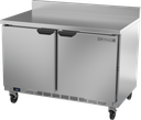 Beverage Air WTR48AHC-FIP Worktop Refrigerator 48 inch Two Section 11.82 cu ft Solid Doors Stainless Steel