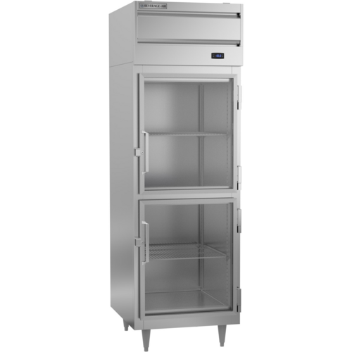 Beverage Air PF1HC-1BHG Freezer Reach-In One-Section 21 Cu Ft Glass Doors Adjustable Shelves LED Lighting