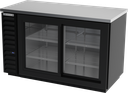 Beverage Air BB58HC1FGS Back Bar Storage Cabinet 59W Two Section Refrigerated Food Rated with Glass Doors