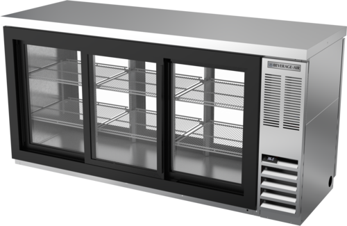 Beverage Air BB72HC1GST Refrigerated Back Bar Pass-Thru Storage Cabinet 72W 36H 22 cu ft Capacity