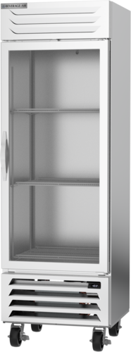 Beverage Air FB19HC-1G Vista Freezer Reach In One Section 19 Cu Ft Glass Door Adjustable Shelves LED Lighting