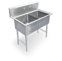 Steel Works SWS2C162012-318 Sink, (2) Two Compartment