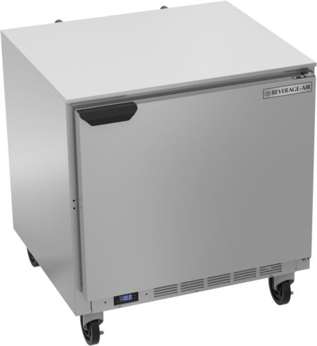 Beverage Air UCF32AHC Undercounter Freezer 32 inch 7.2 cu ft Solid Door Stainless Steel Made in USA