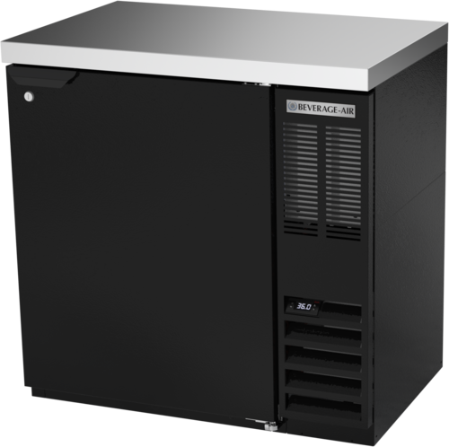 Beverage Air BB36HC1FB27 Refrigerated Food Rated Back Bar Storage Cabinet 36W 36H 831 cu ft Solid Door
