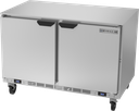 Beverage Air UCFR48AHC Undercounter Freezer Refrigerator 48 inch Two Section Stainless Steel 5.31 cu ft Capacity