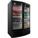Beverage Air MT21-1B Marketeer Series Refrigerated Merchandiser One Section 16.77 Cu Ft Capacity Double Pane Doors