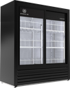 Beverage Air MT41-54-1-SDB Marketeer Series Refrigerated Merchandiser Two Section Sliding Glass Doors 19.5 Cu Ft Capacity