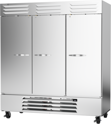 Beverage Air RB72HC-1S Vista Refrigerator Reach-In Three-Section 70.19 cu ft Electronic Control Self-Closing Doors