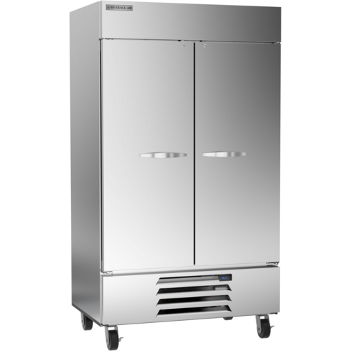 Beverage Air HBR44HC-1 Horizon Series Refrigerator Two Section 40.2 cu ft Capacity Stainless Steel Interior and Exterior