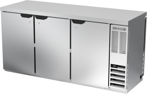 Beverage Air BB72HC1FPT27 Refrigerated Open Food Rated Back Bar Pass-Thru Storage Cabinet 72W 36H 22.1 cu ft