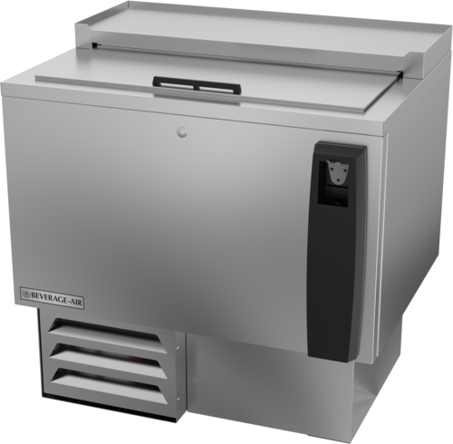 Beverage Air SF34HC-S Bottle Cooler Flat Top 34W 67 cu ft Stainless Steel Self Contained Refrigeration System