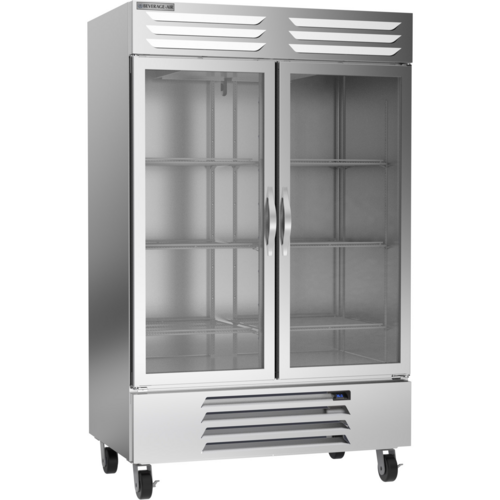 Beverage Air RB49HC-1G Vista Refrigerator Reach-In Two-Section 46.15 cu ft with Glass Doors and Adjustable Shelves