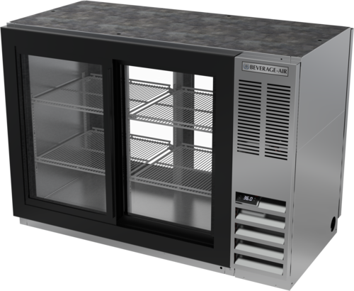 Beverage Air BB48HC1GSFPT Refrigerated Pass-Thru Back Bar Storage Cabinet 48W 34H 136 cu ft Capacity