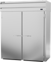 Beverage Air PFT2HC-1AS P-Series Freezer Roll-Thru Two-Section Top Mount Refrigeration 78.5 Cu Ft Stainless Steel