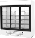 Beverage Air MMR66HC-1-W MarketMax Refrigerated Merchandiser Three Section Sliding Glass Doors 70 Cu Ft Capacity