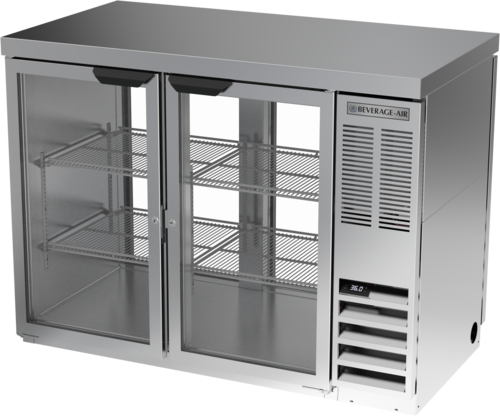 Beverage Air BB48HC1GPTS27 Refrigerated Pass-Thru Back Bar Refrigerator 48W 36H 136 cu ft Capacity