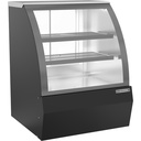 Beverage Air CDR3HC-1-B-D Dry Deli Case 10 cu ft Capacity Curved Front Glass Adjustable Shelves LED Lighting