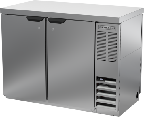Beverage Air BB48HC1FPT27 Refrigerated Pass-Thru Back Bar Open Food Rated Refrigerator 48W 36H 136 cu ft Capacity