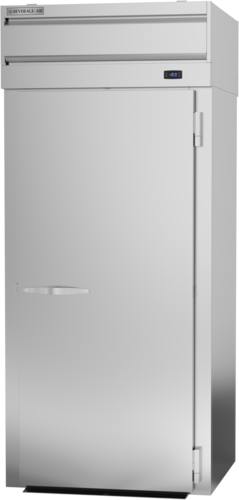 Beverage Air PFT1HC-1AS P-Series Freezer Roll-Thru One Section Top Mount Refrigeration 38.69 cu ft Stainless Steel