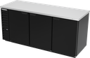 Beverage Air BB78HC-1-F-B Refrigerated Back Bar Storage Cabinet 79 Inch Three Section 33.59 Cu Ft Solid Doors