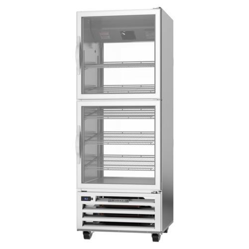 Beverage Air RID18HC-HG Refrigerator Pass-Thru One-Section 18.38 cu ft with Glass Doors and Adjustable Shelves