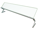 Hatco ALLIN1-72 Flav-R-Shield Food Shield Portable Adjustable Collapsible 72W x 14D Clear Acrylic Aluminum