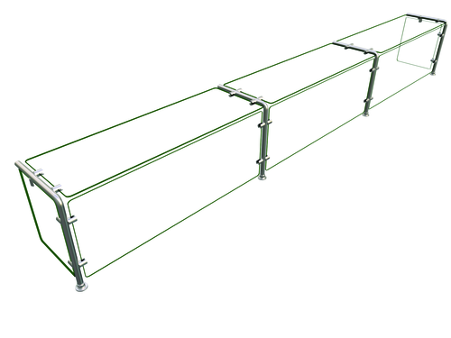 Hatco EP11 Flav-R-Shield Food Shield Full Service 120W x 12D x 18H Heat Tempered Glass Construction