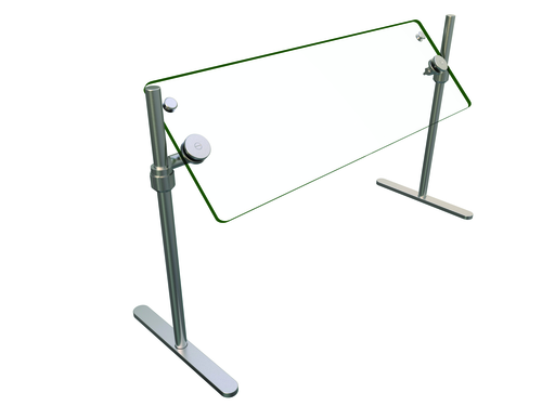 Hatco ORBIT720-36 Flav-R-Shield Portable Food Shield Self-Service 36W x 14D x 23H Heat Tempered Glass