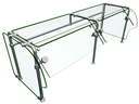 Hatco ES90-60 Flav-R-Shield ES90 Food Shield Self-Service 60W x 24D x 22.63H Heat Tempered Glass Construction
