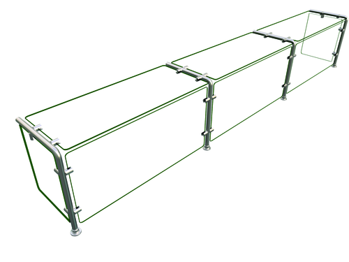 Hatco EP11-09612 Flav-R-Shield EP11 Food Shield 96W x 12D x 18H Heat Tempered Glass Construction NSF Certified