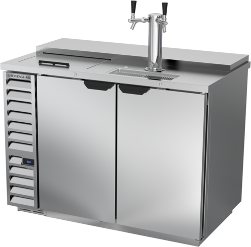 Beverage Air DD50HC1CS Draft Beer Cooler Club Top 50.5W 29D 17.86 cu ft Dual Faucet Tower Stainless Steel