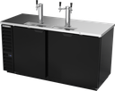 Beverage Air DD68HC-1-B Draft Beer Cooler 69W 29D 25.93 cu ft 2 Doors 3 Keg Capacity Black Stainless Steel