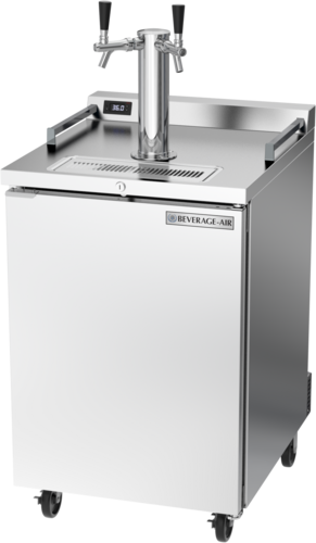 Beverage Air DZ24HC-1-S Dual Zone Wine and Beer Draft Cooler 24 Inch 744 Cu Ft Stainless Steel