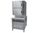 Groen HY-10SG-36 HyPlus Pressureless Steamer Gas 2 Compartment 36 Inch Cabinet Base Stainless Steel Construction