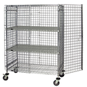 Quantum Food Service M1860-69SEC-2 Mobile Security Unit 60W x 18D x 69H Chrome Plated NSF Shelving System
