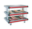 Hatco GR2SDH-54D Glo-Ray Designer Horizontal Display Warmer Countertop with Shelves and Thermostat