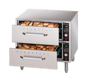 Hatco HDW-2 Warming Drawer Unit Free Standing Two Drawers Stainless Steel Construction Thermostatic Controls NSF Certified