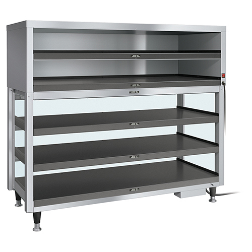 Hatco PDH-55T Heated Shelves Electric Triple Shelf Unit for Pizza with LED Lights Stainless Steel Construction