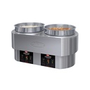 Hatco RHW-2-208 Round Food Warmer Cooker Electric Countertop 11 qt Pan Capacity Stainless Steel Construction
