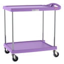 Metro MY2030-24AP myCart Series 2-Shelf Utility Cart, Purple, 20" x 30"
