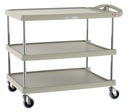 Metro MY2636-35G myCart Series 3-Shelf Utility Cart, Gray, 26" x 36"