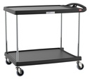 Metro MY2636-25BL myCart Series 2-Shelf Utility Cart, Black, 26" x 36"