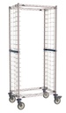 Metro RS3K4S Side-Load Stainless Steel/Metroseal Gray Wire Bun Pan Rack, 3" Slide Spacing, 20-Pan Capacity