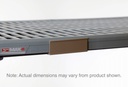 Metro MQ24LH Label Holder for Super Erecta Pro and MetroMax Q Industrial Plastic Shelving, Tan, 15.4375" L
