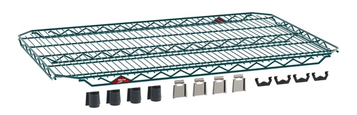 Metro EZA-2460NK3 Super Erecta EZ-ADD Wire Shelf, Metroseal Green, 24" x 60"