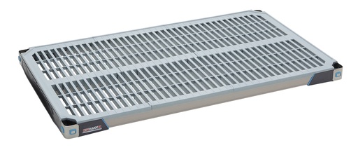 MetroMax i MX2442G Plastic Industrial Shelf with Grid Mat, 24" x 42"