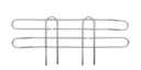 Metro L14N-4C Super Erecta 4" High Stackable Ledge for Wire Shelving, Chrome, 14"